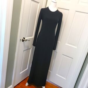 KAMALIKULTURE Black Maxi Knit L/S Dress Size Small